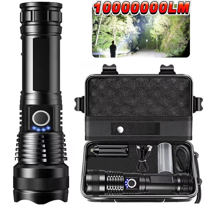 Rechargeable Tactical Flashlight – High Power LED + USB Charging 