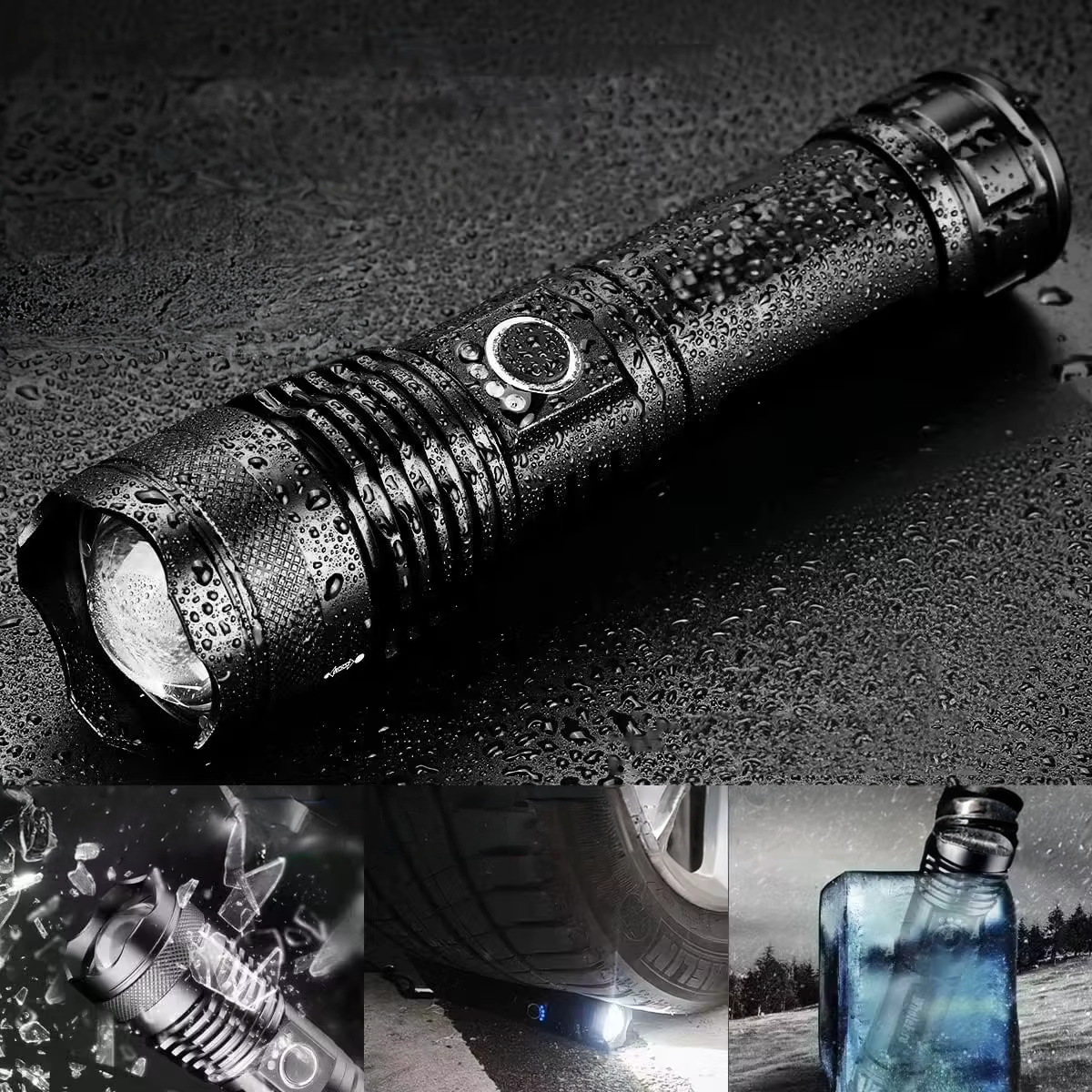 Rechargeable Tactical Flashlight – High Power LED + USB Charging