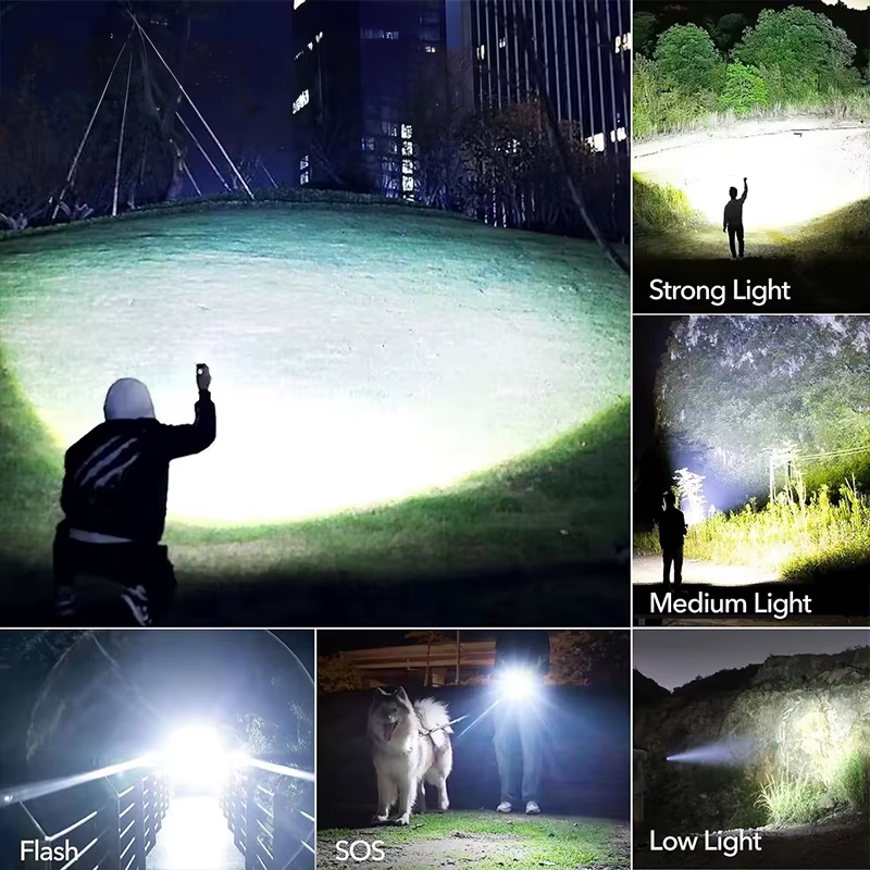 Rechargeable Tactical Flashlight – High Power LED + USB Charging